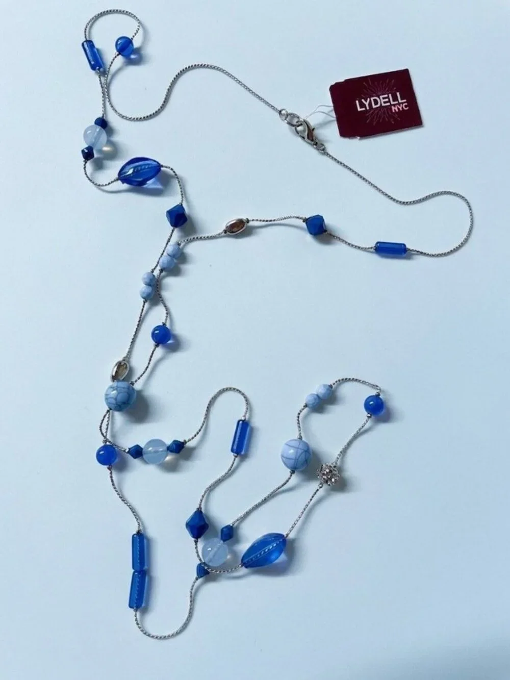 Silver-tone Beaded Necklace
